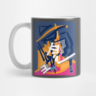 Blue abstract expressions Mug